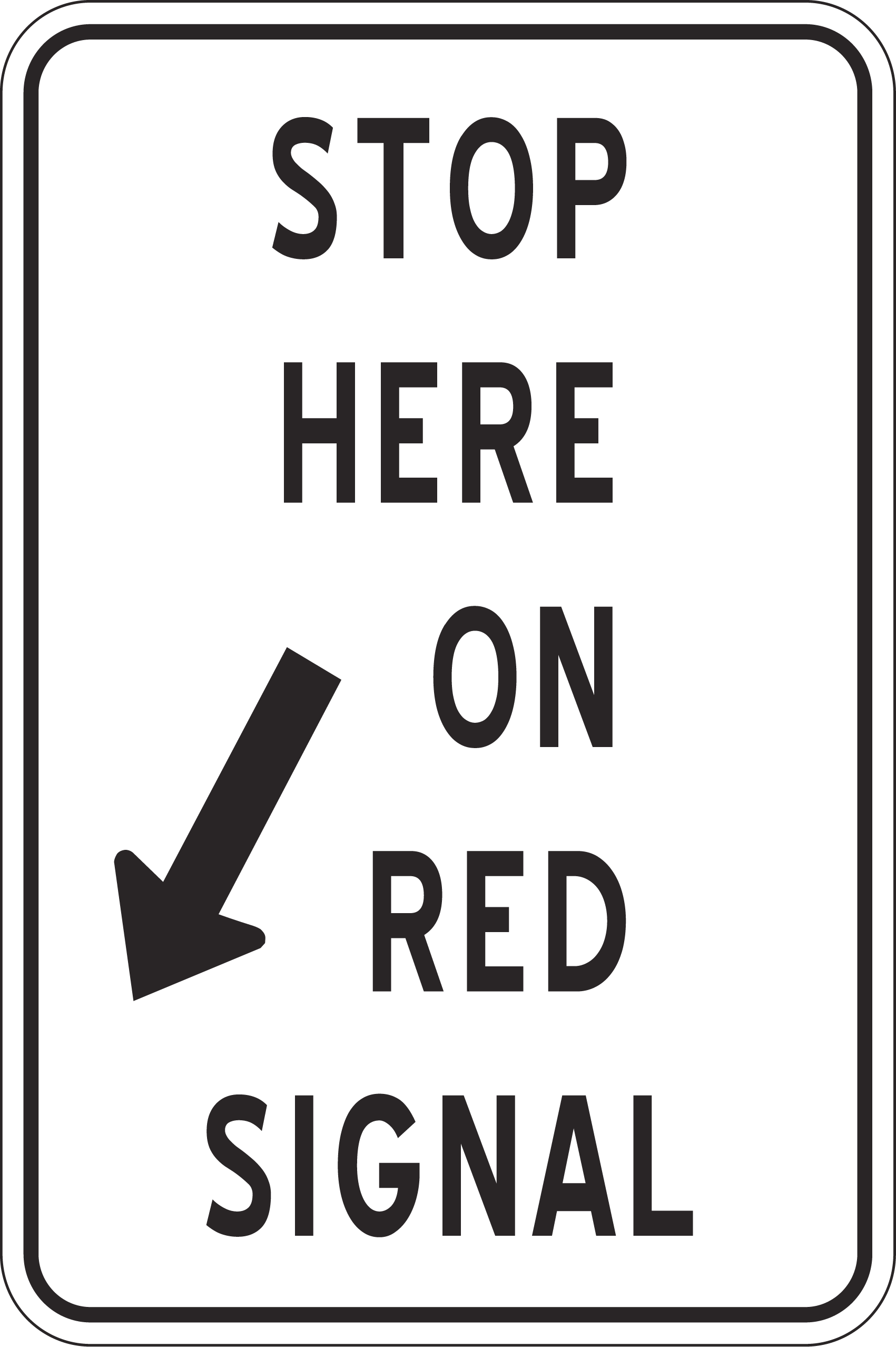 Regulatory Sign 60x90